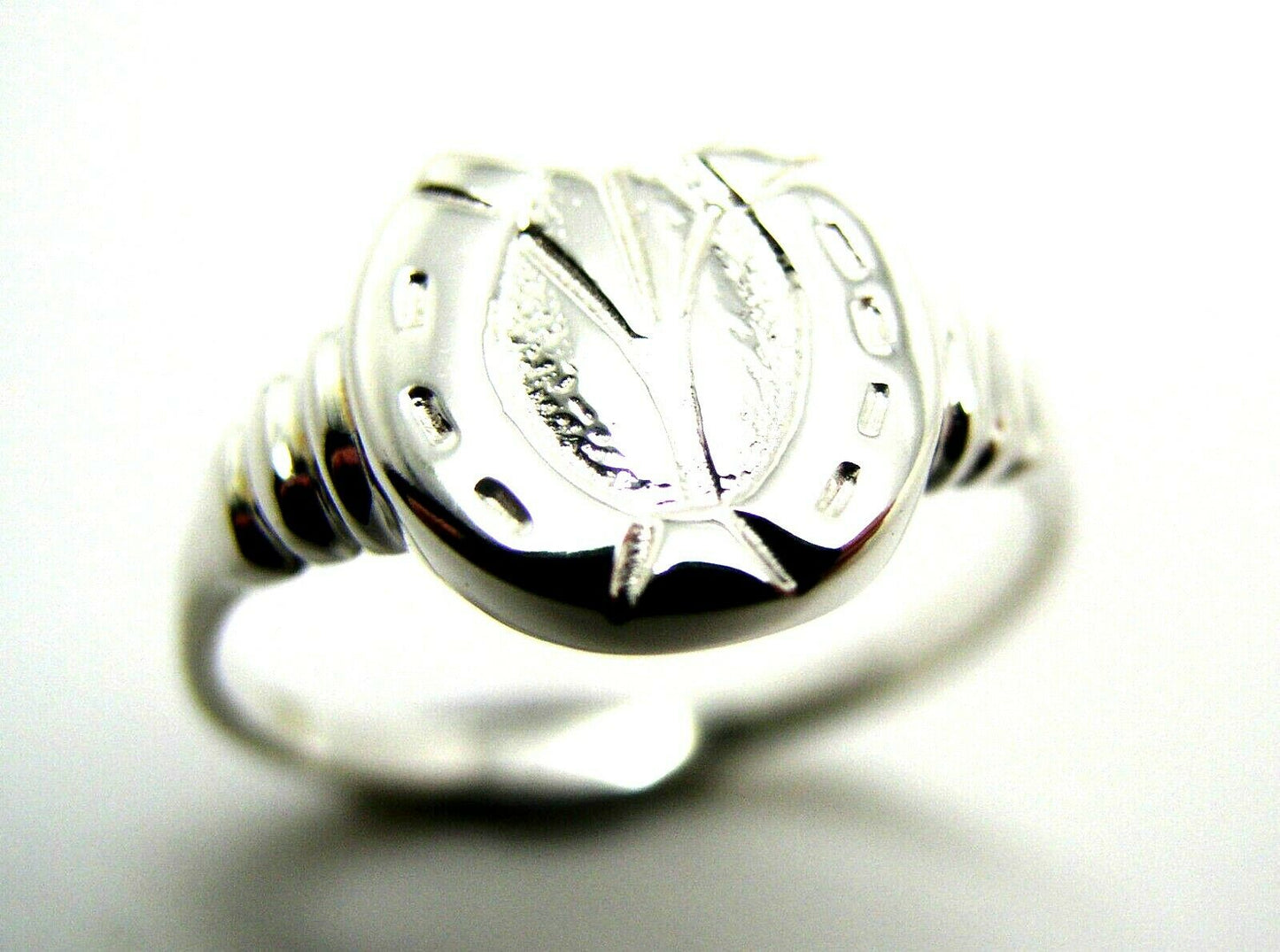 Size Z - Kaedesigns Large 9ct Genuine Yellow, Rose or White Gold Lucky Horseshoe Ring