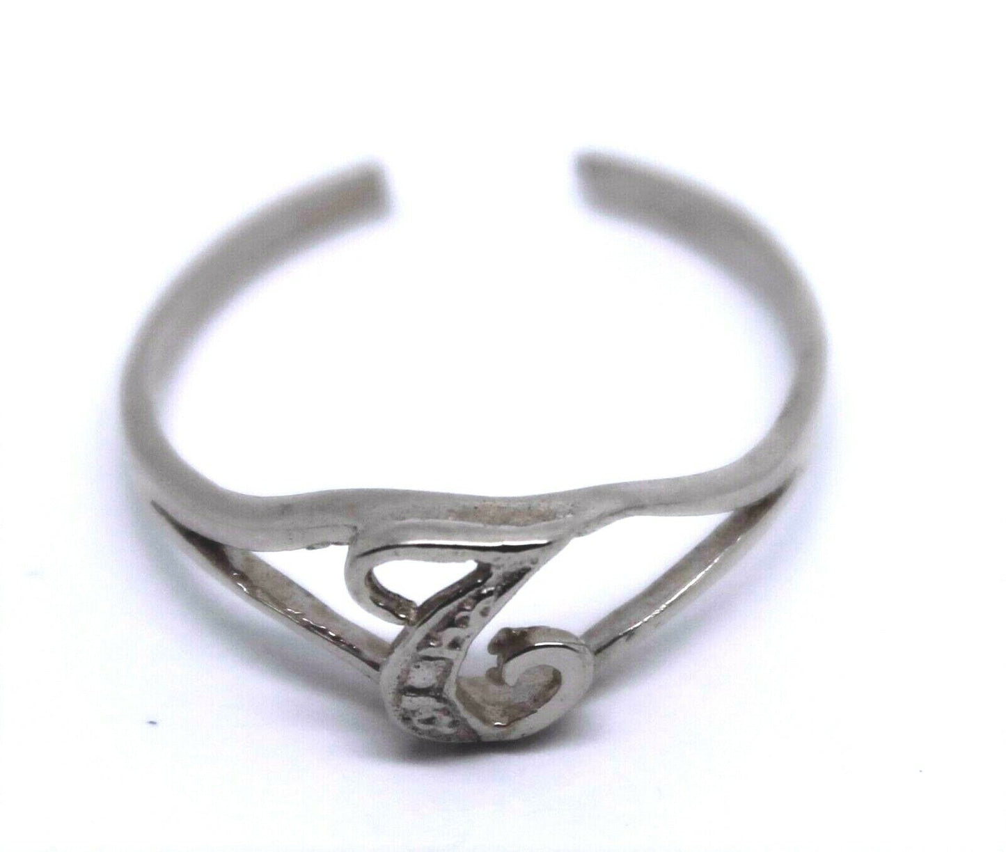 Genuine Solid 9ct 9k Yellow Or Rose Or White Gold 375 Initial Toe Ring T