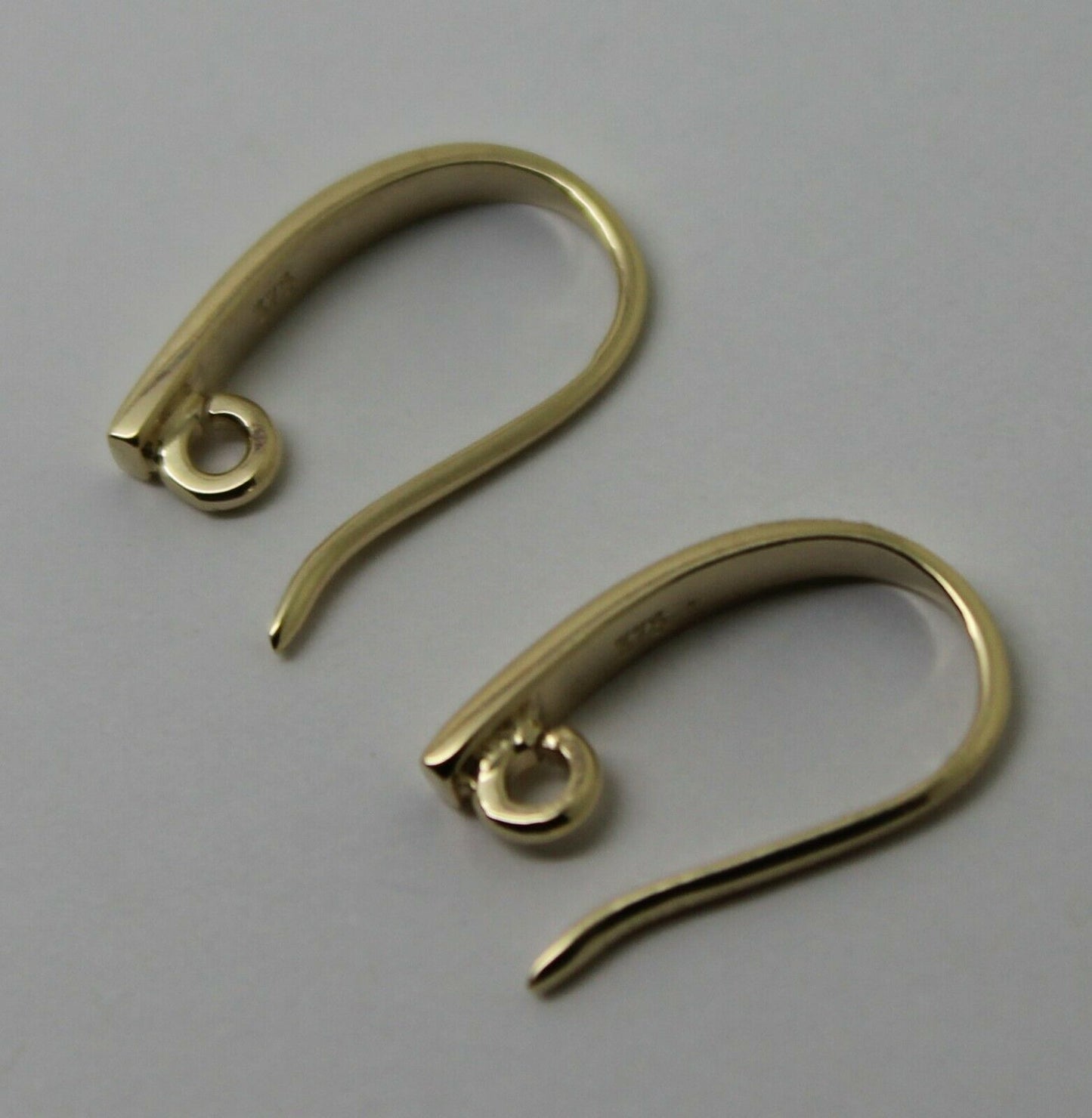 2.3mm thick 9ct Yellow, Rose or White Gold 375 Thick Clip Hooks To Make You Own Earrings!
