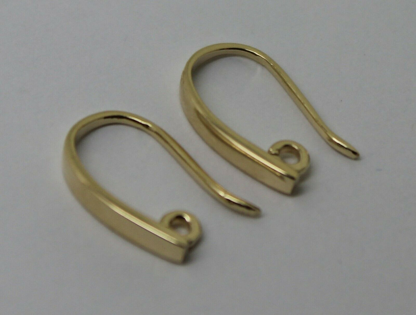 2.3mm thick 9ct Yellow, Rose or White Gold 375 Thick Clip Hooks To Make You Own Earrings!