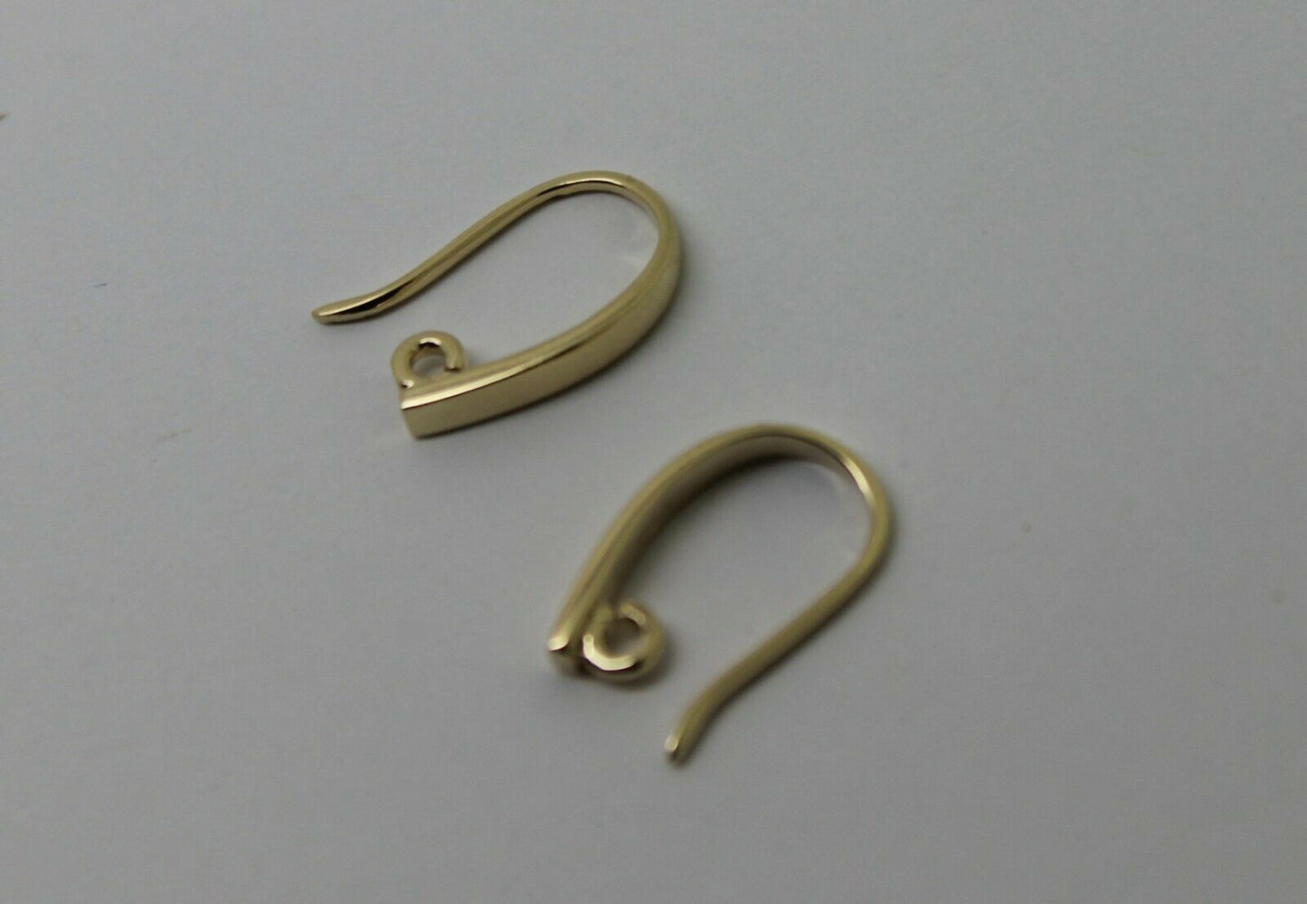 2.3mm thick 9ct Yellow, Rose or White Gold 375 Thick Clip Hooks To Make You Own Earrings!