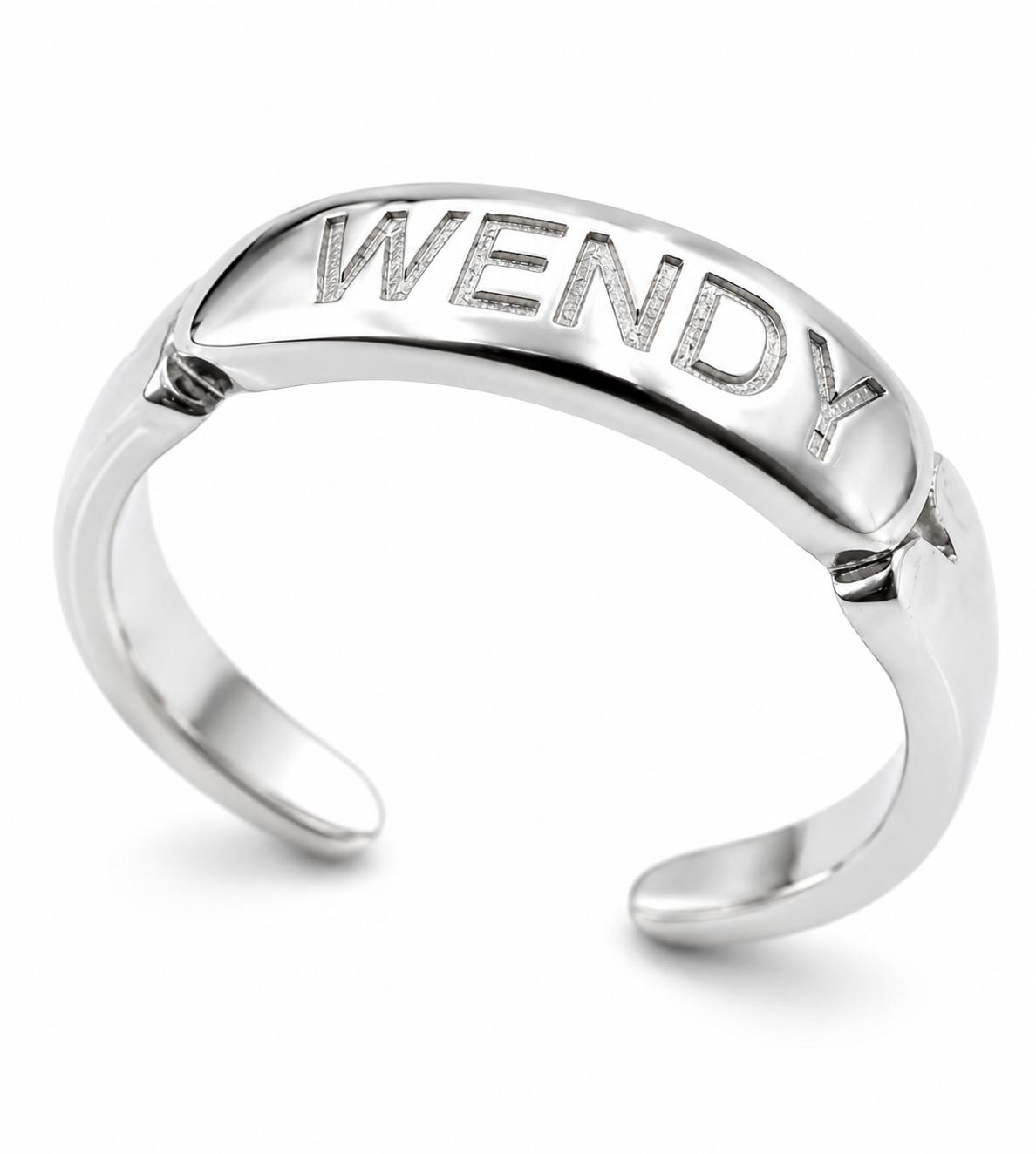 Genuine 9ct 9K 375 Yellow, Rose, White Gold or Sterling Silver Custom Made Name Toe Ring