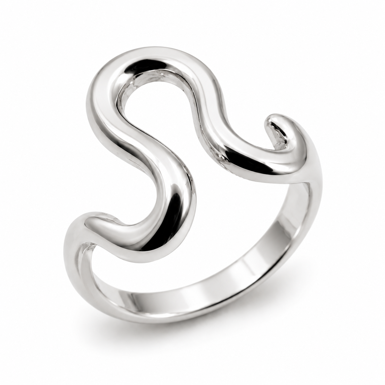 Genuine Heavy 9ct 9kt Full Solid Yellow, Rose or White Gold Swirl Ring 270 - Choose your ring size H to Q