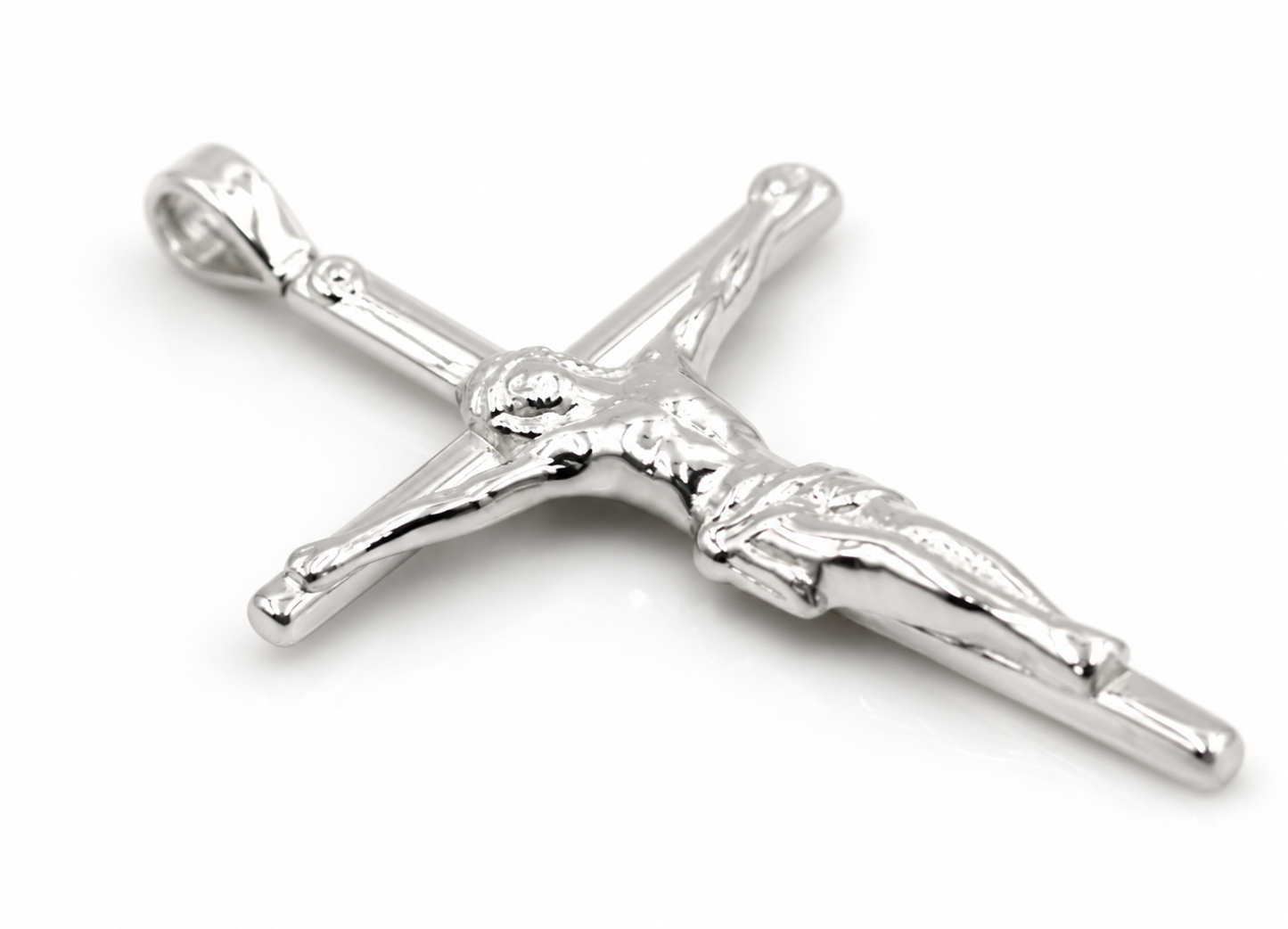 Genuine 9ct Yellow or Rose or White Gold or Sterling Silver Crucifix Cross pendant
