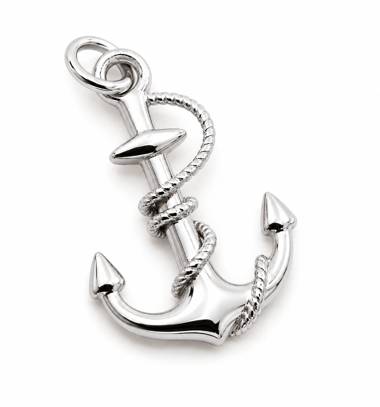 Genuine, Heavy 9ct 9kt 375 Yellow, Rose or White Gold Large Solid Anchor Boat Pendant Charm