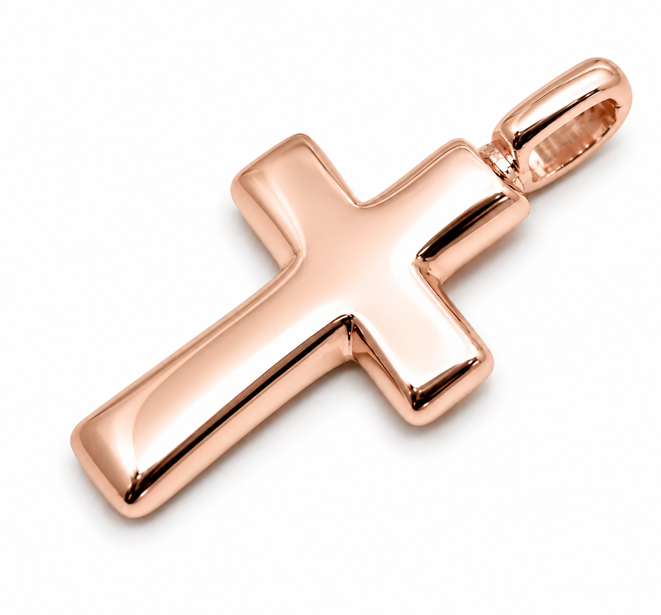 Kaedesigns, Genuine 9ct 9K 375 Yellow, Rose or White Gold Plain Cross Pendant 285