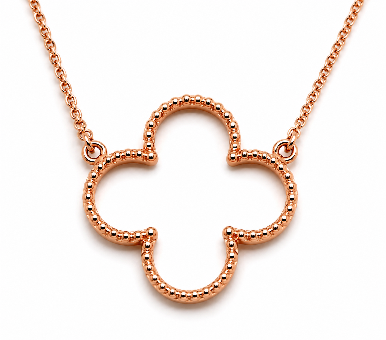 Kaedesigns Genuine 9ct 9k 375 Yellow, Rose or White Gold Four Leaf Clover Pendant + Chain