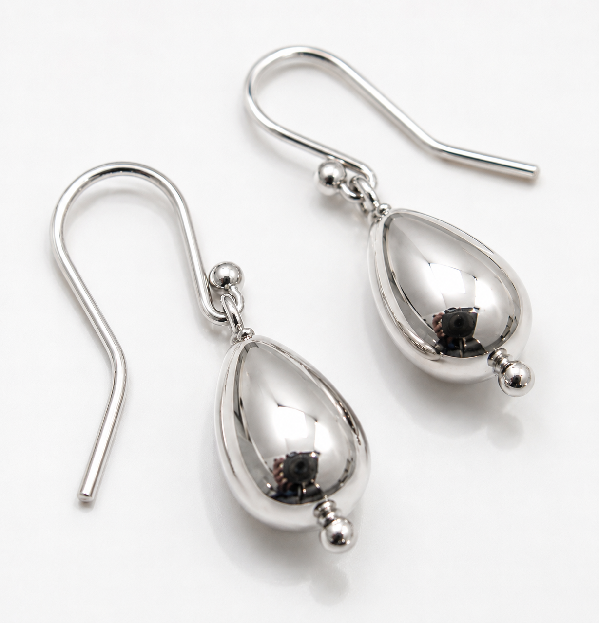 Genuine 9ct 9kt 375 Solid Yellow, Rose or White Gold Tear Drop Teardrop Hook Earrings
