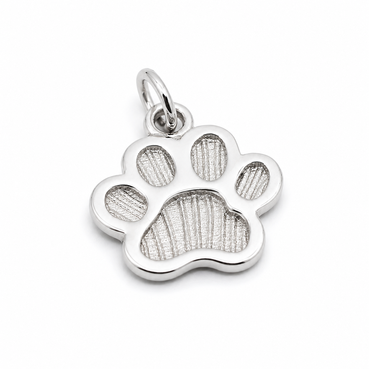 Genuine 9ct 9K 375 Yellow, Rose or White Gold Small Dog Animal PAW Pendant or Charm Shield