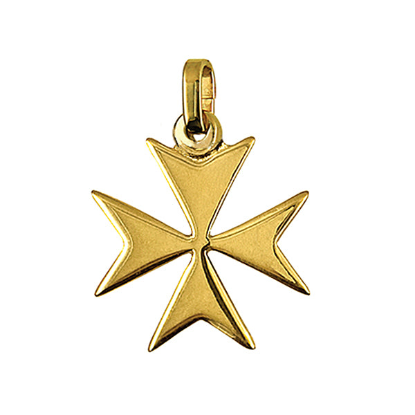 Kaedesigns, Genuine 9ct Yellow Gold Maltese Cross Pendant