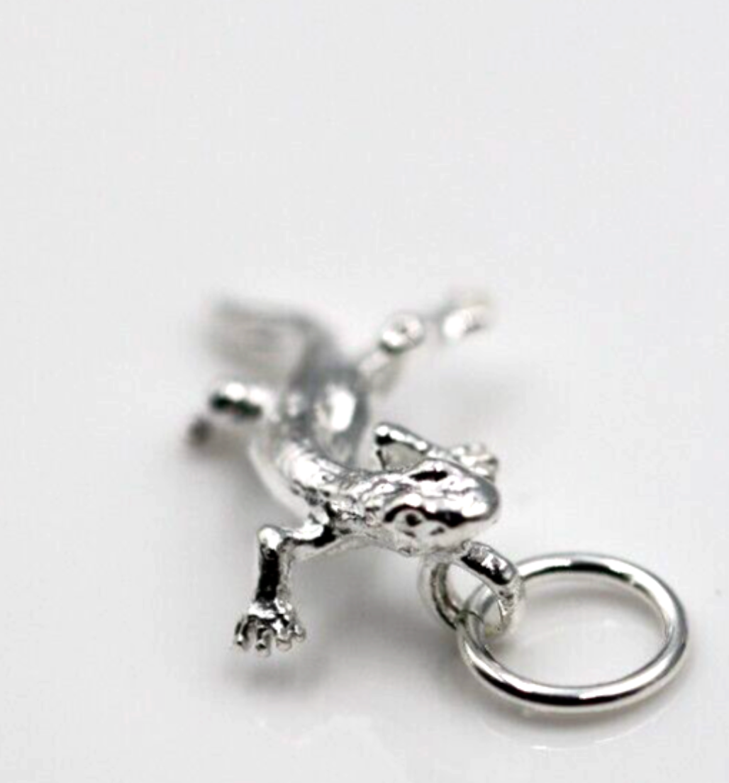 Sterling Silver 925 Small Reptile Lizard Charms or Pendant