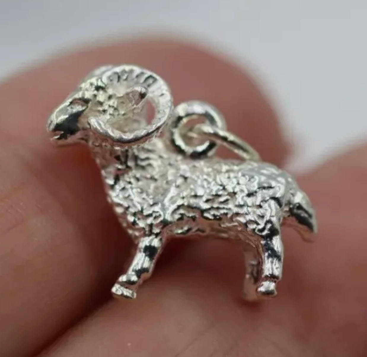 Genuine Sterling Silver 925 or 9ct Yellow Gold Ram Aries Zodiac Charm / Pendant - Free Post
