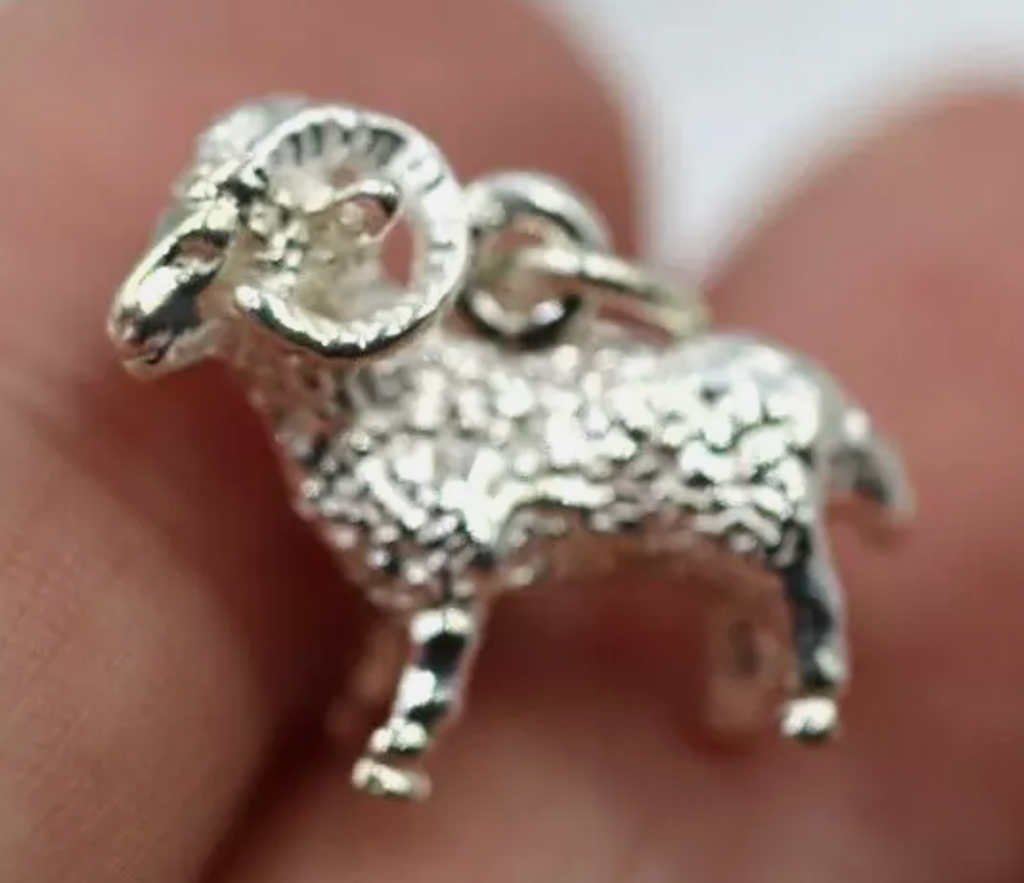 Genuine Sterling Silver 925 or 9ct Yellow Gold Ram Aries Zodiac Charm / Pendant - Free Post