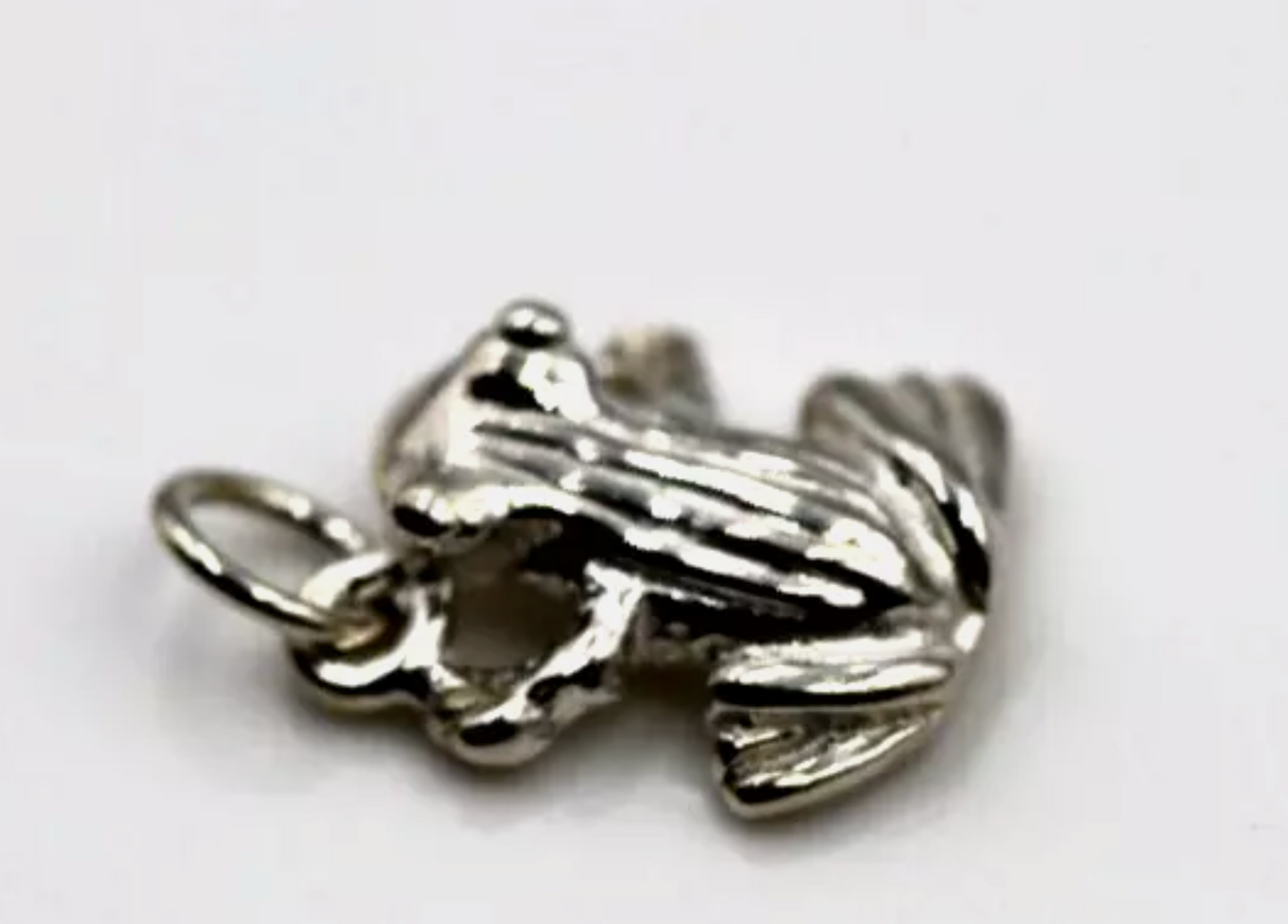 Kaedesigns New Sterling Silver 925 Frog Pendant / Charm