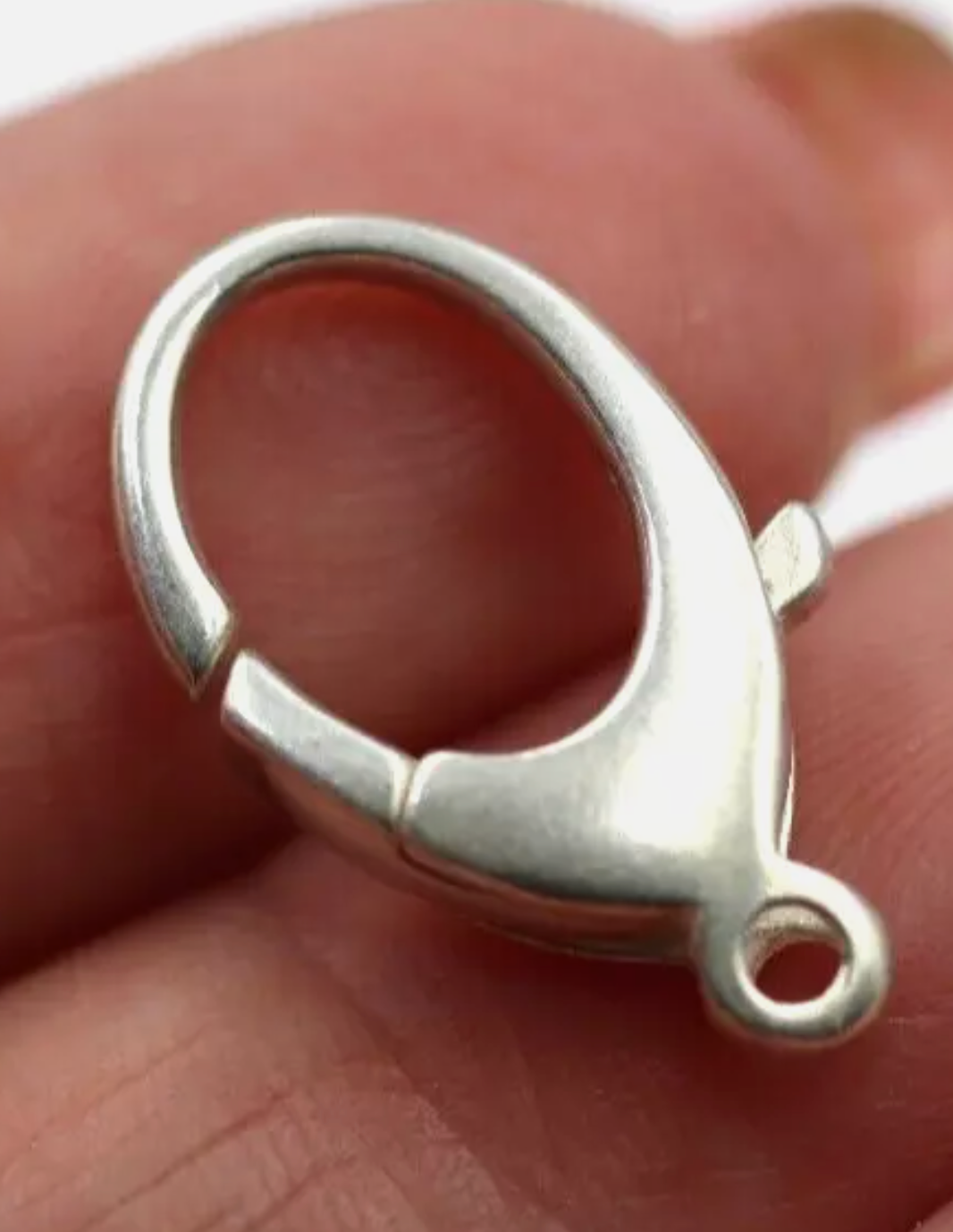 Sterling Silver 925 Large Size Lobster Claw Clasp