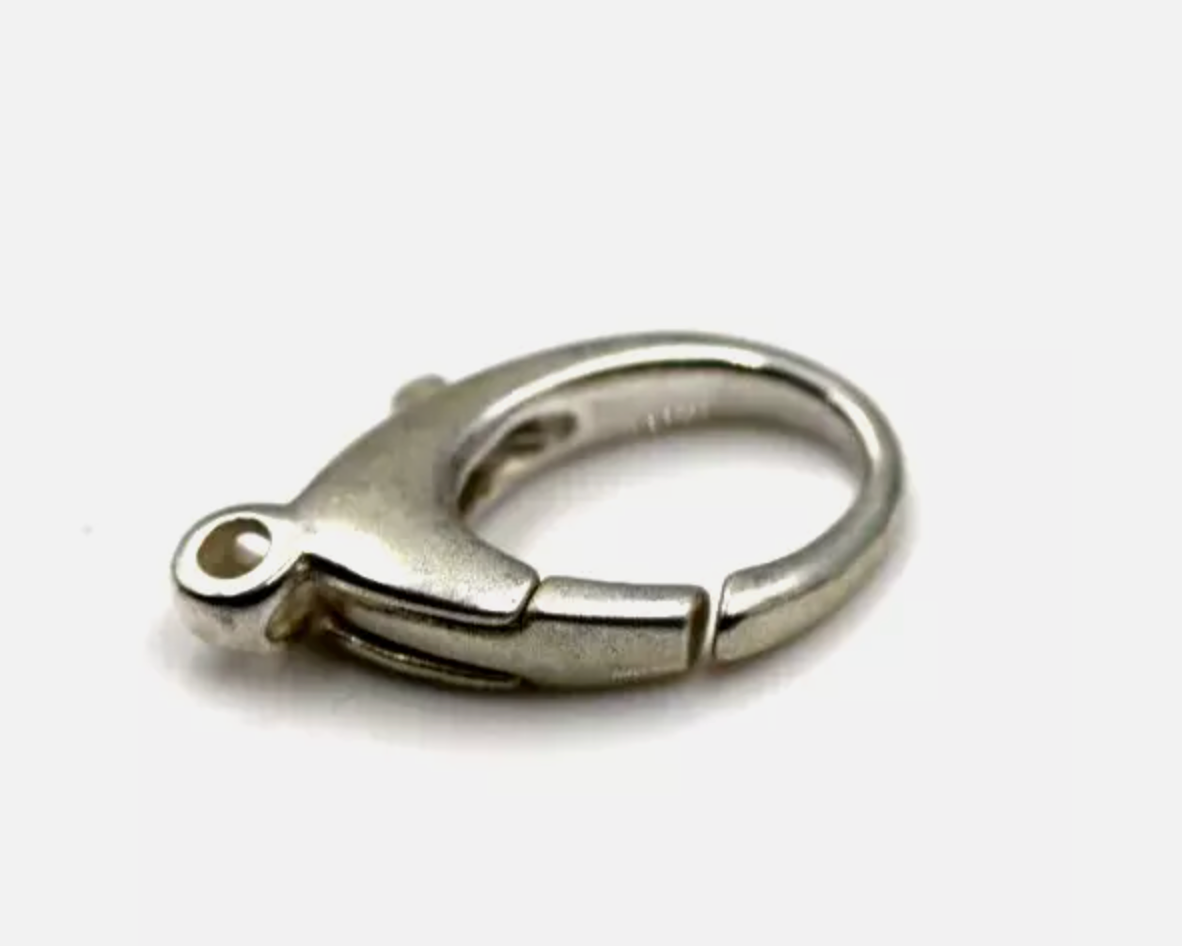 Sterling Silver 925 Large Size Lobster Claw Clasp