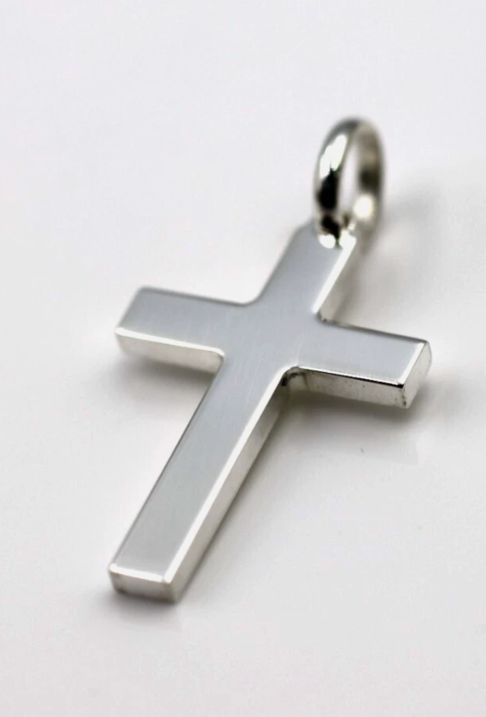 Kaedesigns Genuine Large Sterling Silver Cross Pendant 35mm x 22mm 7mm bail