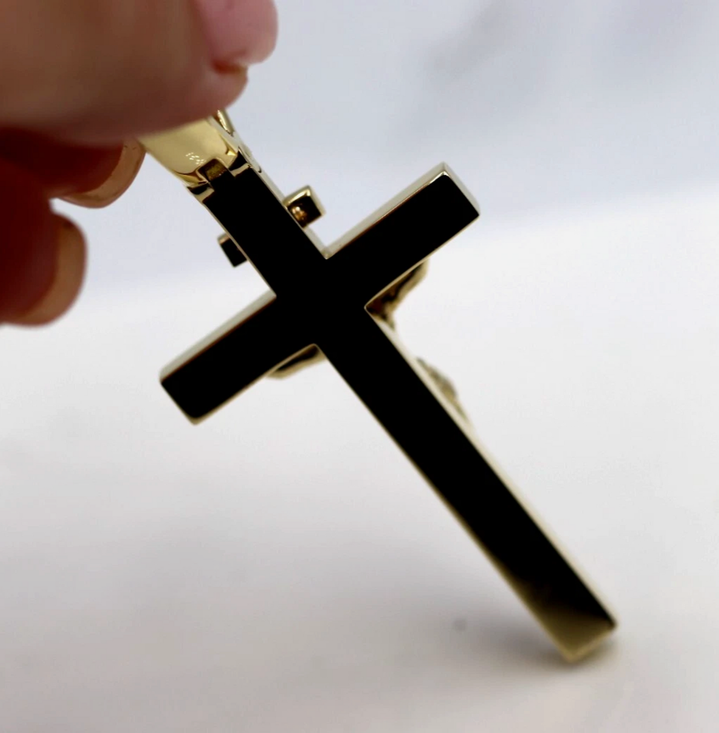 Genuine 18ct 750 Yellow, Rose or White Gold Solid Huge Large Heavy Crucifix Cross Pendant 40g