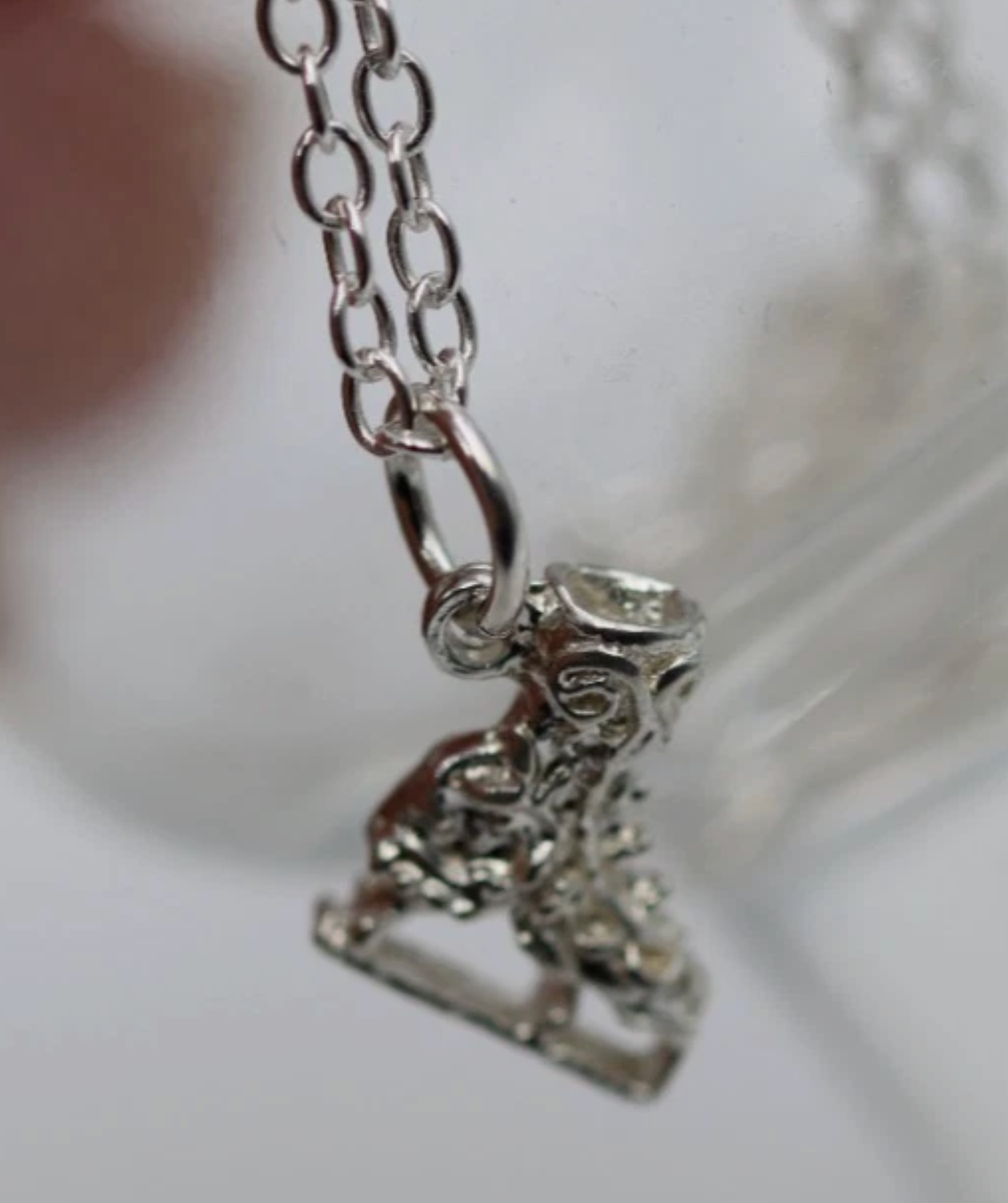 Sterling Silver 925 Ice Skate Pendant Charm + 45cm Necklace Chain