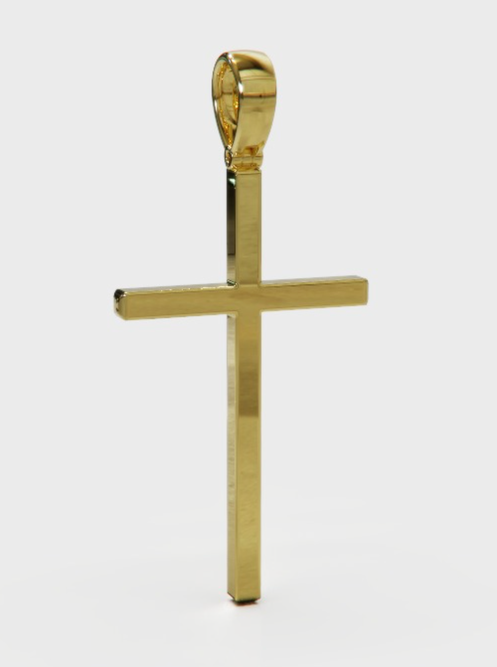 Genuine Large Heavy 14ct 14k 585 Yellow Gold Full Solid Heavy Cross Pendant