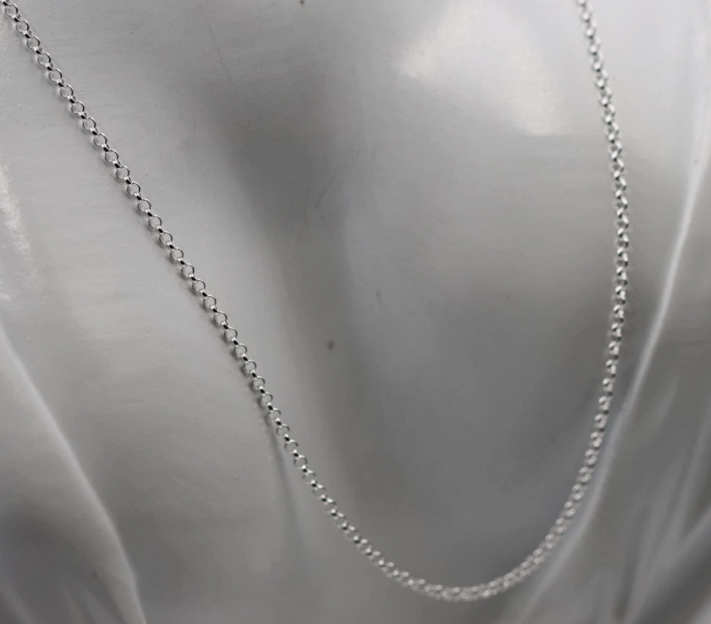 Genuine Sterling Silver 925 Oval Belcher Necklace Chain 1.9mm wide - Choose your length