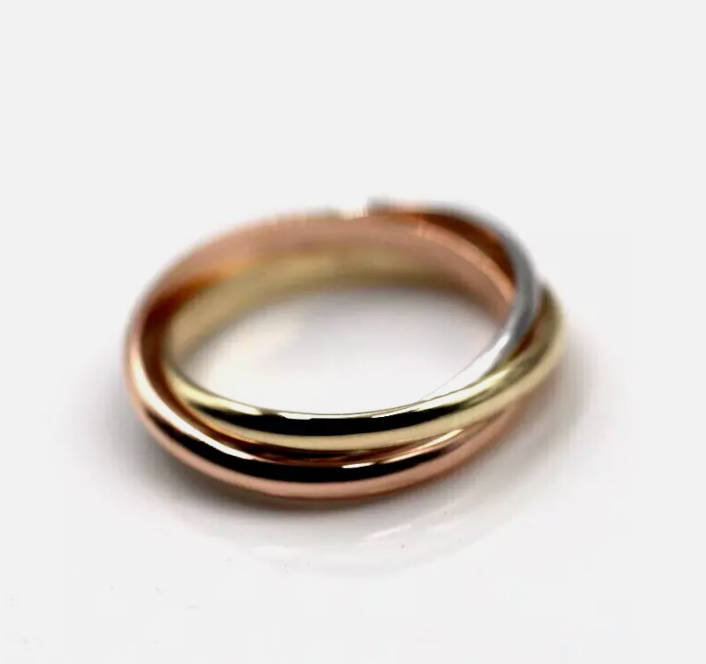 Size Q 2.3mm 9ct Yellow, White, Rose Gold Russian Wedding Ring Bands