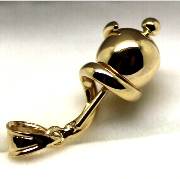 Genuine 9ct 9kt Yellow, Rose or White Gold 8mm Swirl Ball Pendant