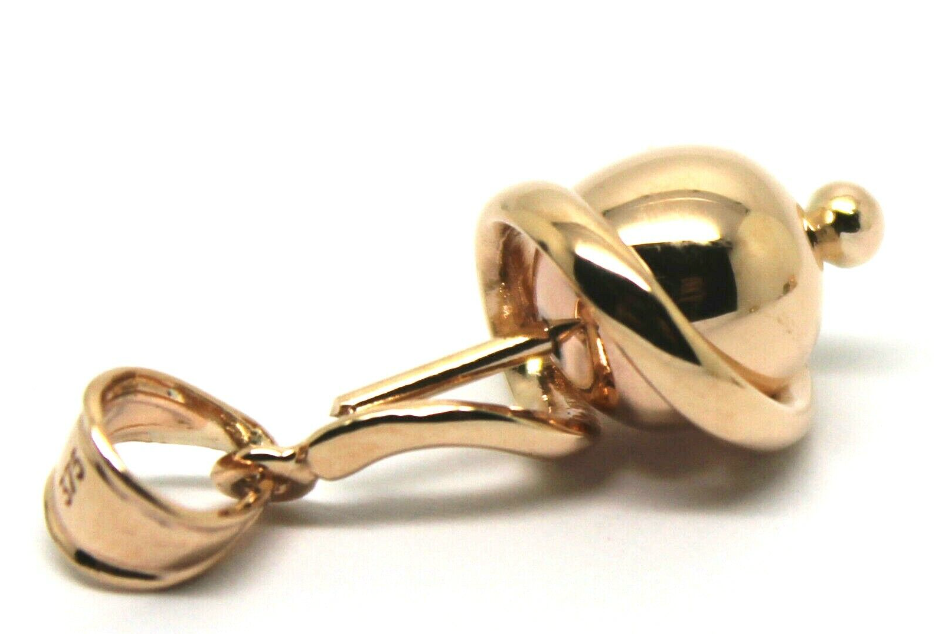 Genuine 9ct 9kt Yellow, Rose or White Gold 8mm Swirl Ball Pendant