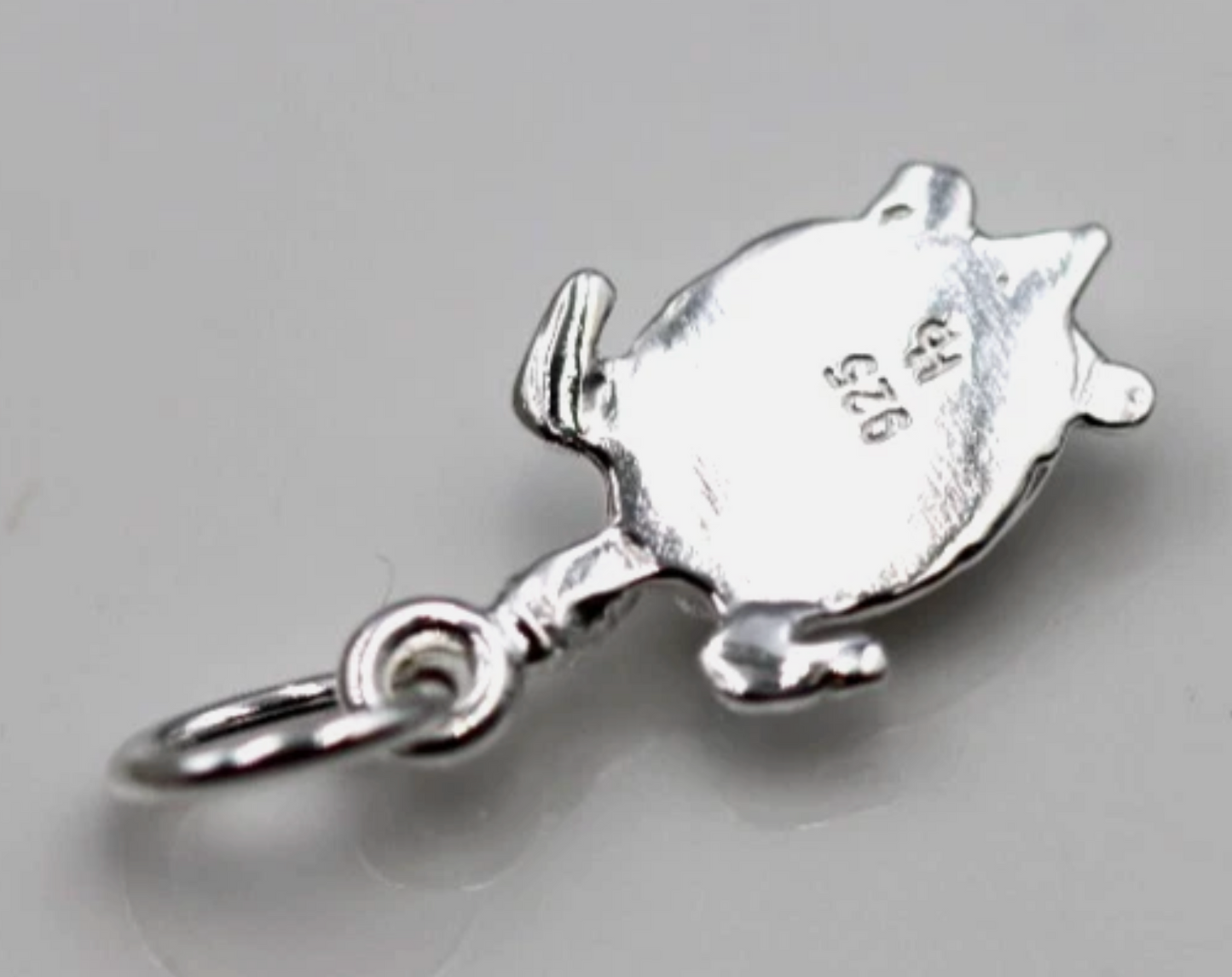 Genuine Sterling Silver 925 Turtle Charm / Pendant
