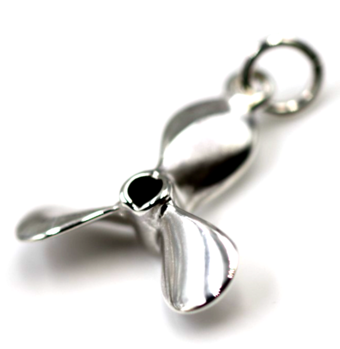 Sterling Silver 925 3D Boat Propellor Nautical Charm Pendant / Charm