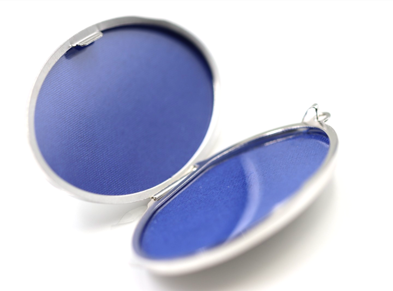 Genuine Sterling Silver 925 Engraved Border Oval Locket