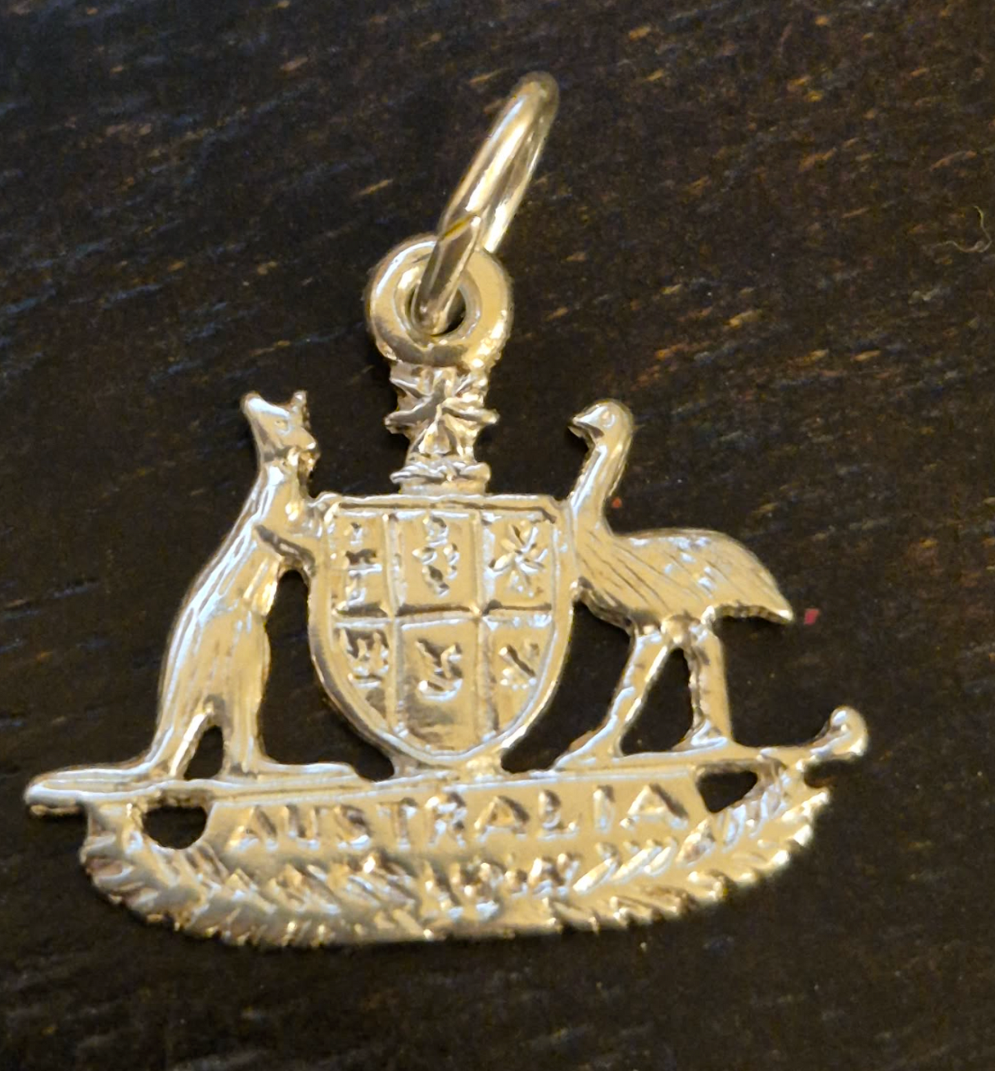 Sterling Silver 925 Coat of Arms Symbol Australian Charm Pendant