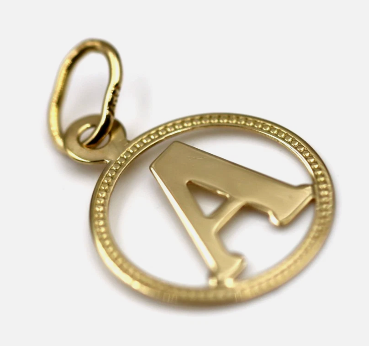Kaedesigns genuine 18ct yellow gold initial A pendant