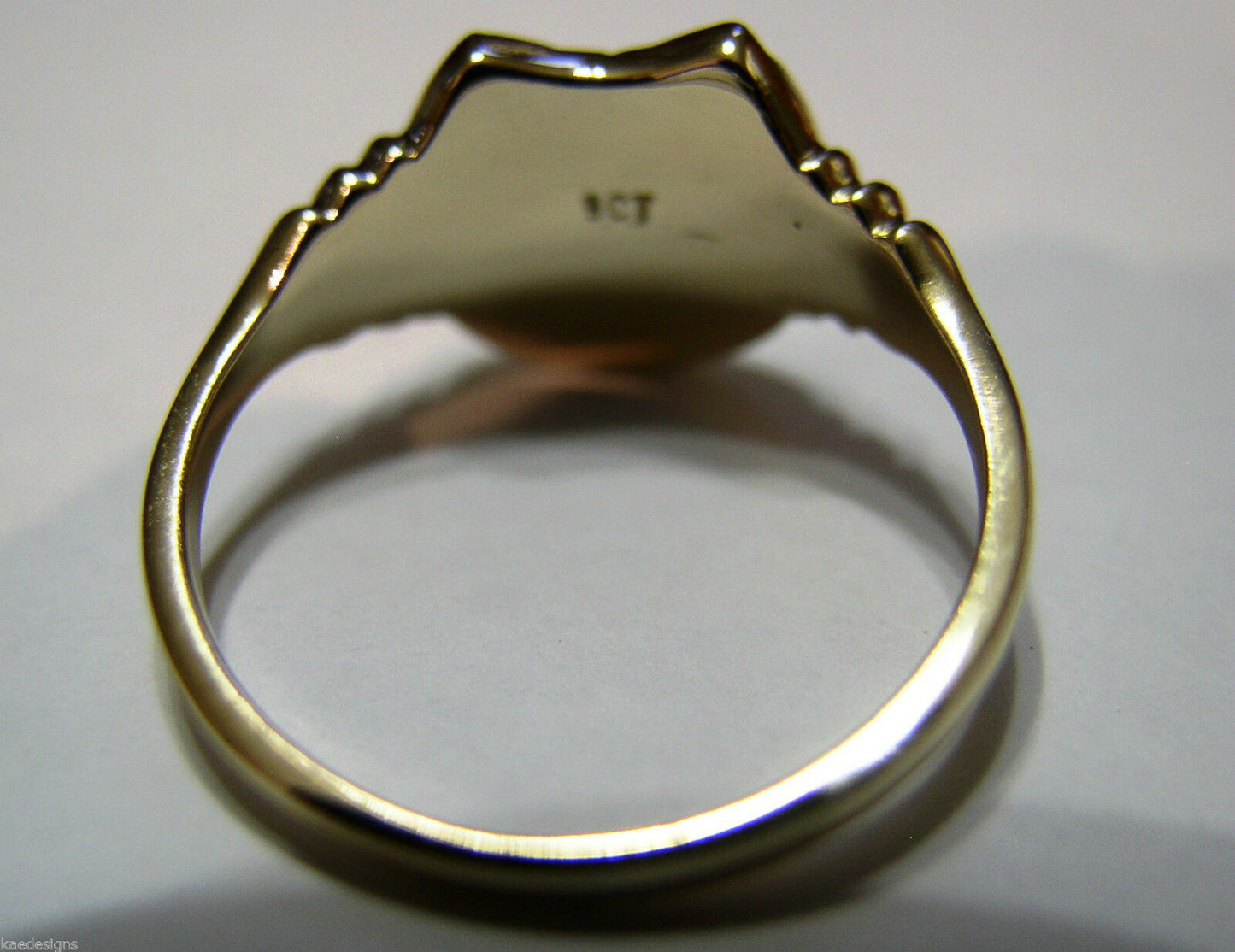 Size Z - Kaedesigns Large 9ct Genuine Yellow, Rose or White Gold Lucky Horseshoe Ring