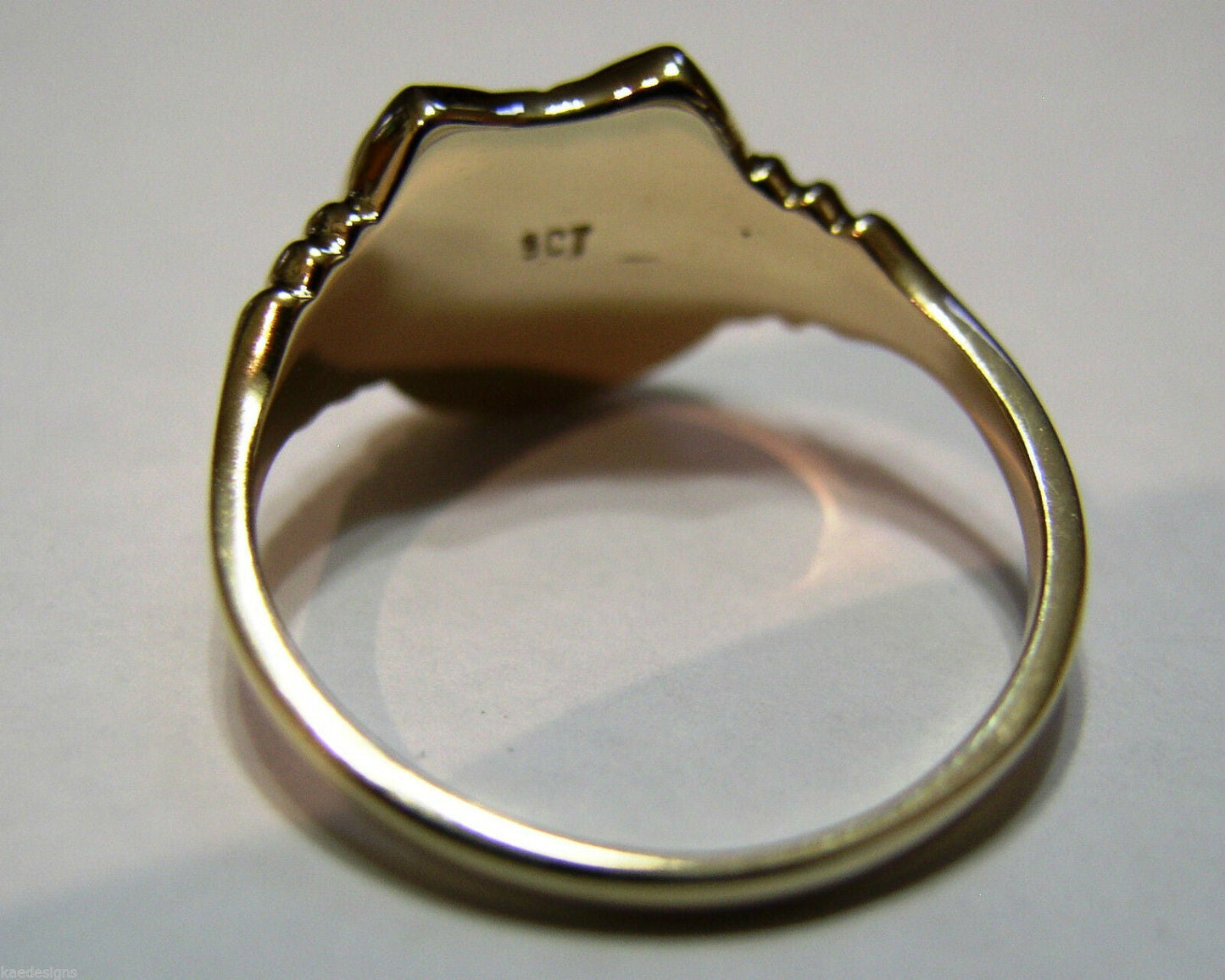 Size Z - Kaedesigns Large 9ct Genuine Yellow, Rose or White Gold Lucky Horseshoe Ring