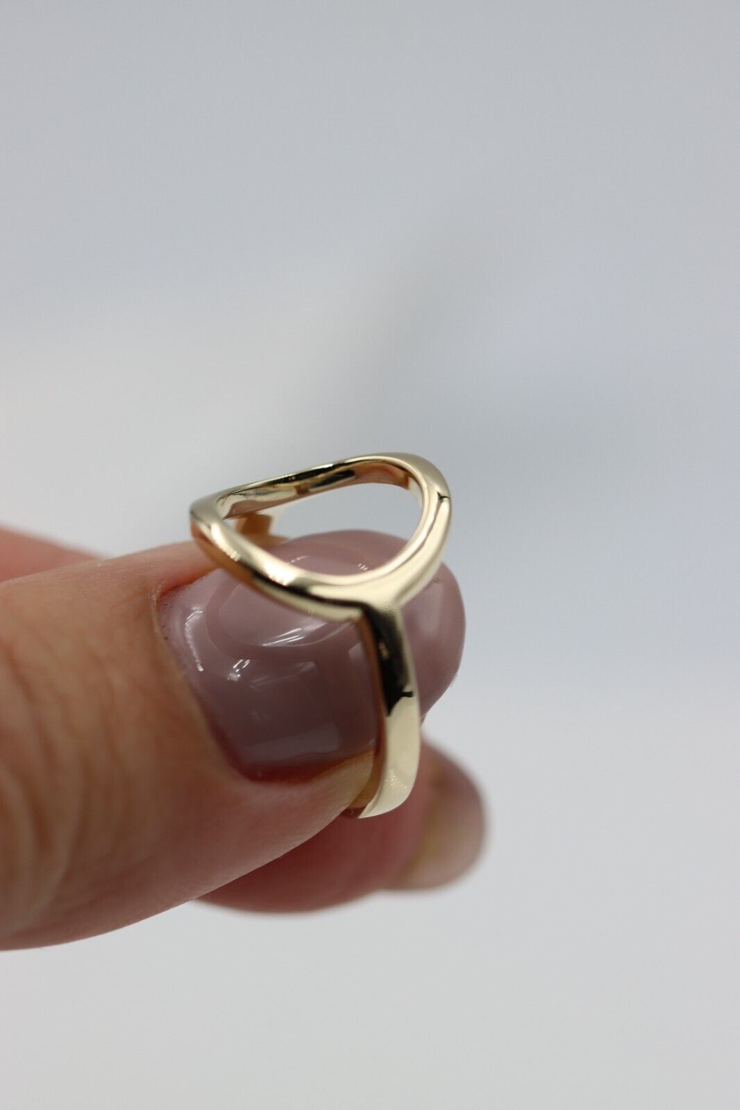 Kaedesigns New Solid Genuine 9ct Yellow, Rose or White Gold Open Circle Dress Ring - Choose your size