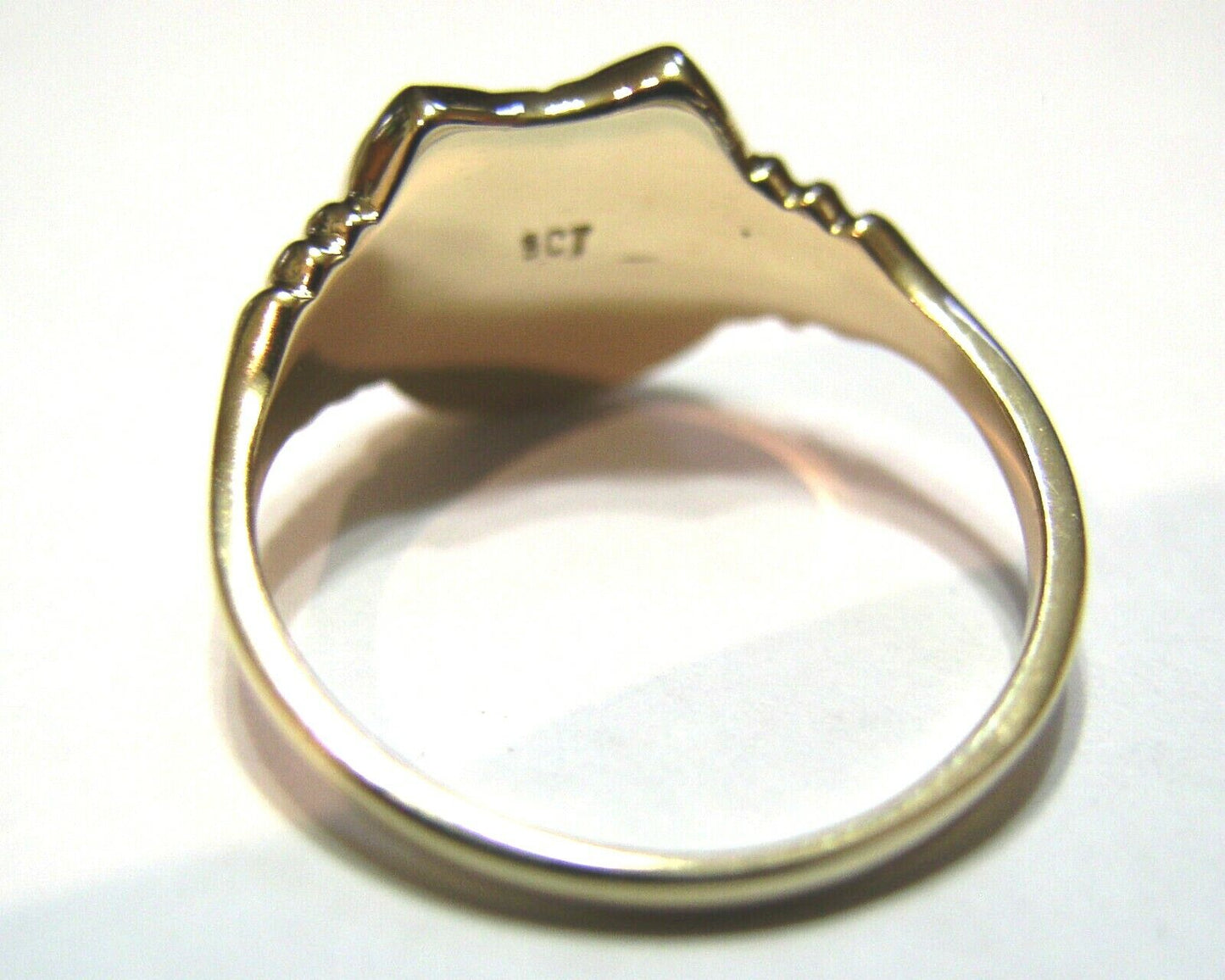 Size Z - Kaedesigns Large 9ct Genuine Yellow, Rose or White Gold Lucky Horseshoe Ring