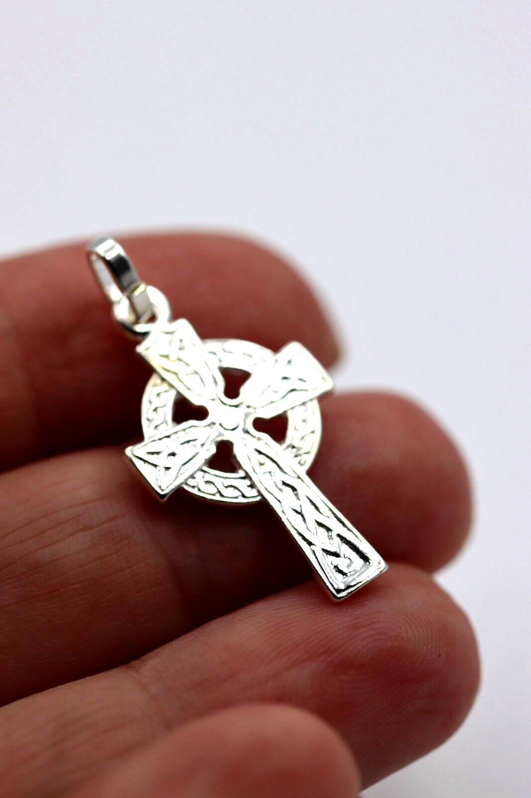 Genuine Sterling Silver 925 Celtic Cross Pendant