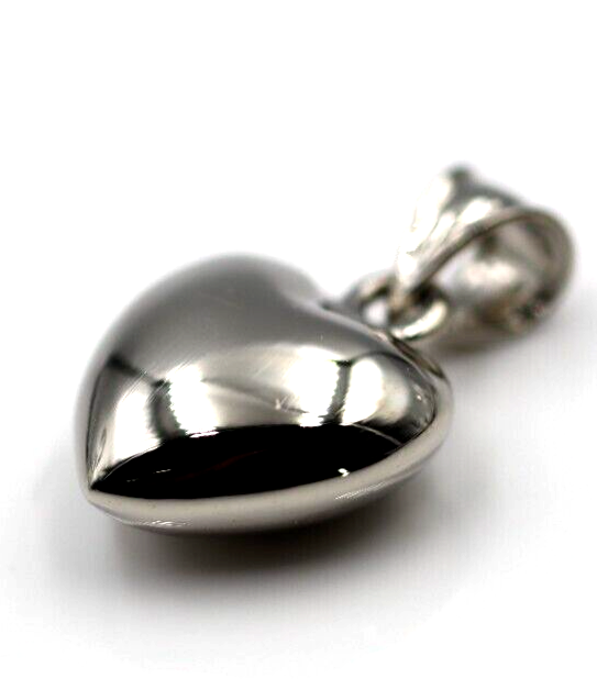 Kaedesigns, 9ct Small To Medium Bubble Rose Or Yellow Or White Gold Heart Pendant
