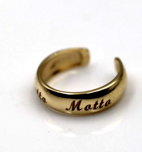 Kaedesigns Genuine New Solid Dome 9ct 9kt Yellow, Rose or White Gold 375 Plain Toe Ring + Engraving