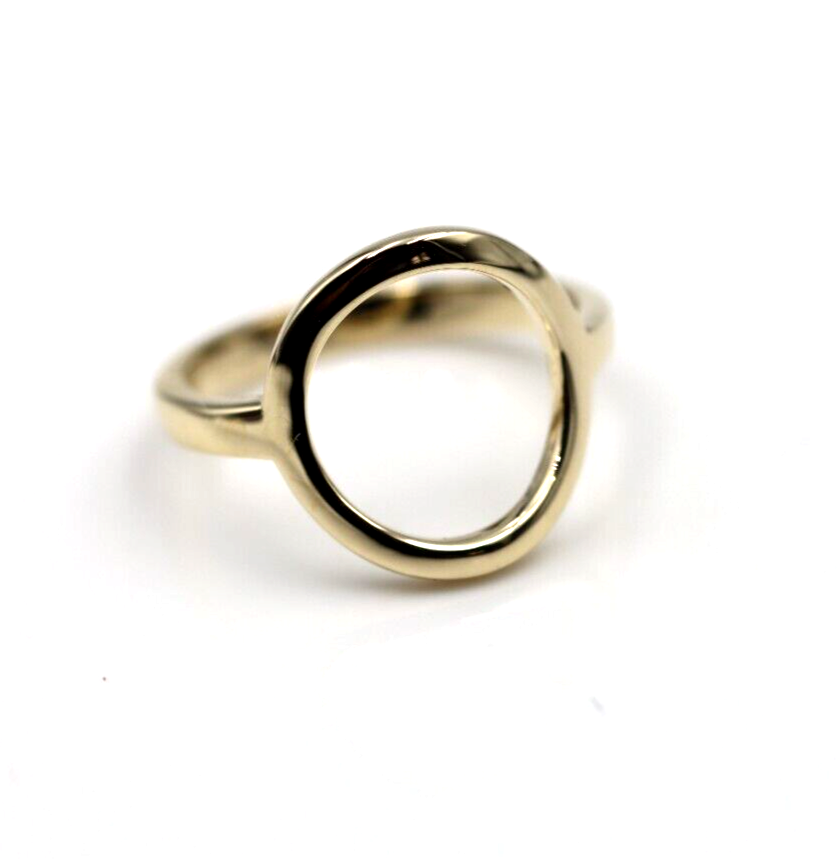 Kaedesigns New Solid Genuine 9ct Yellow, Rose or White Gold Open Circle Dress Ring - Choose your size