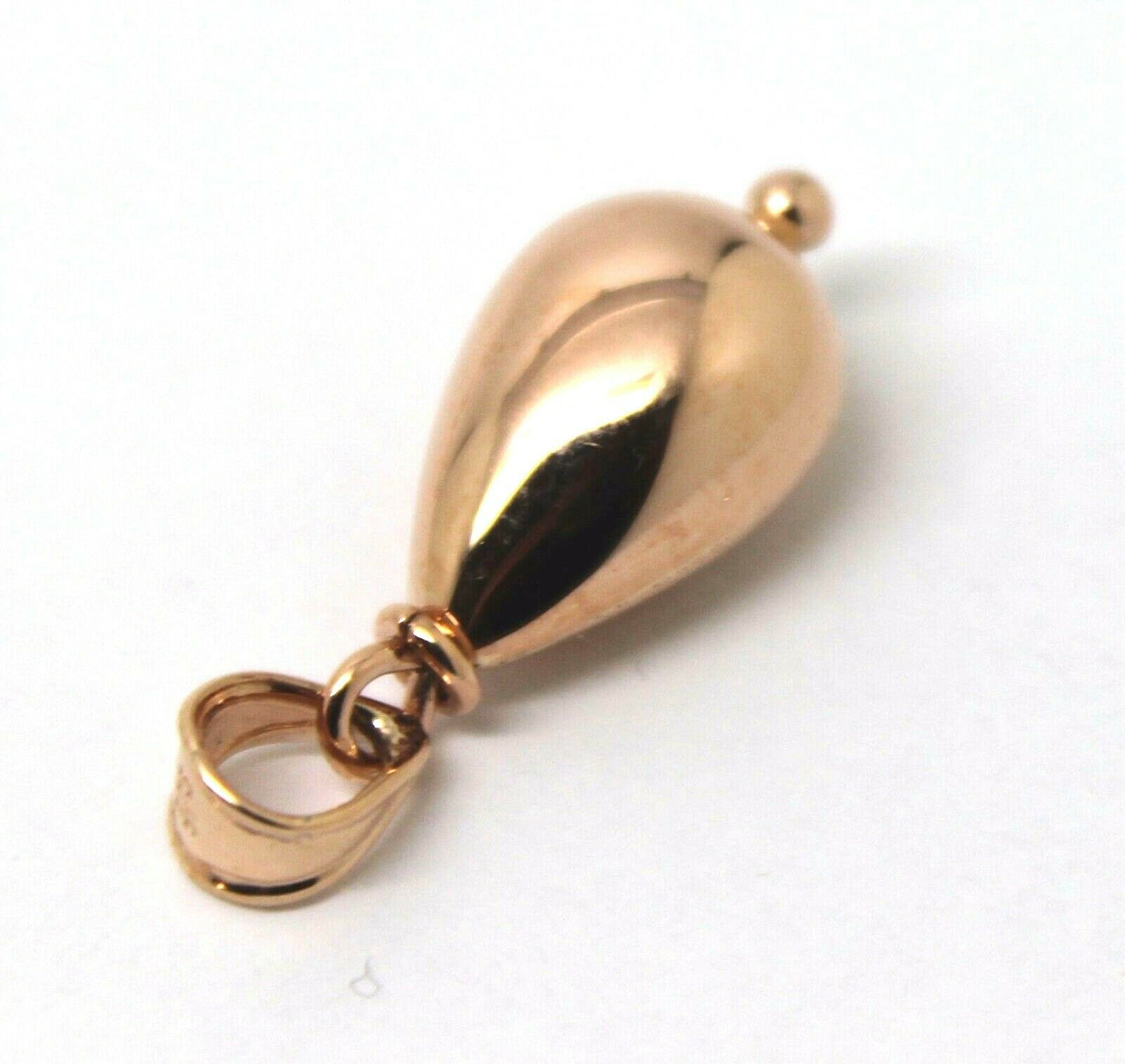 Genuine 9ct 9K Yellow, Rose or White 375 Gold Bubble Medium Tear Drop Teardrop Pendant