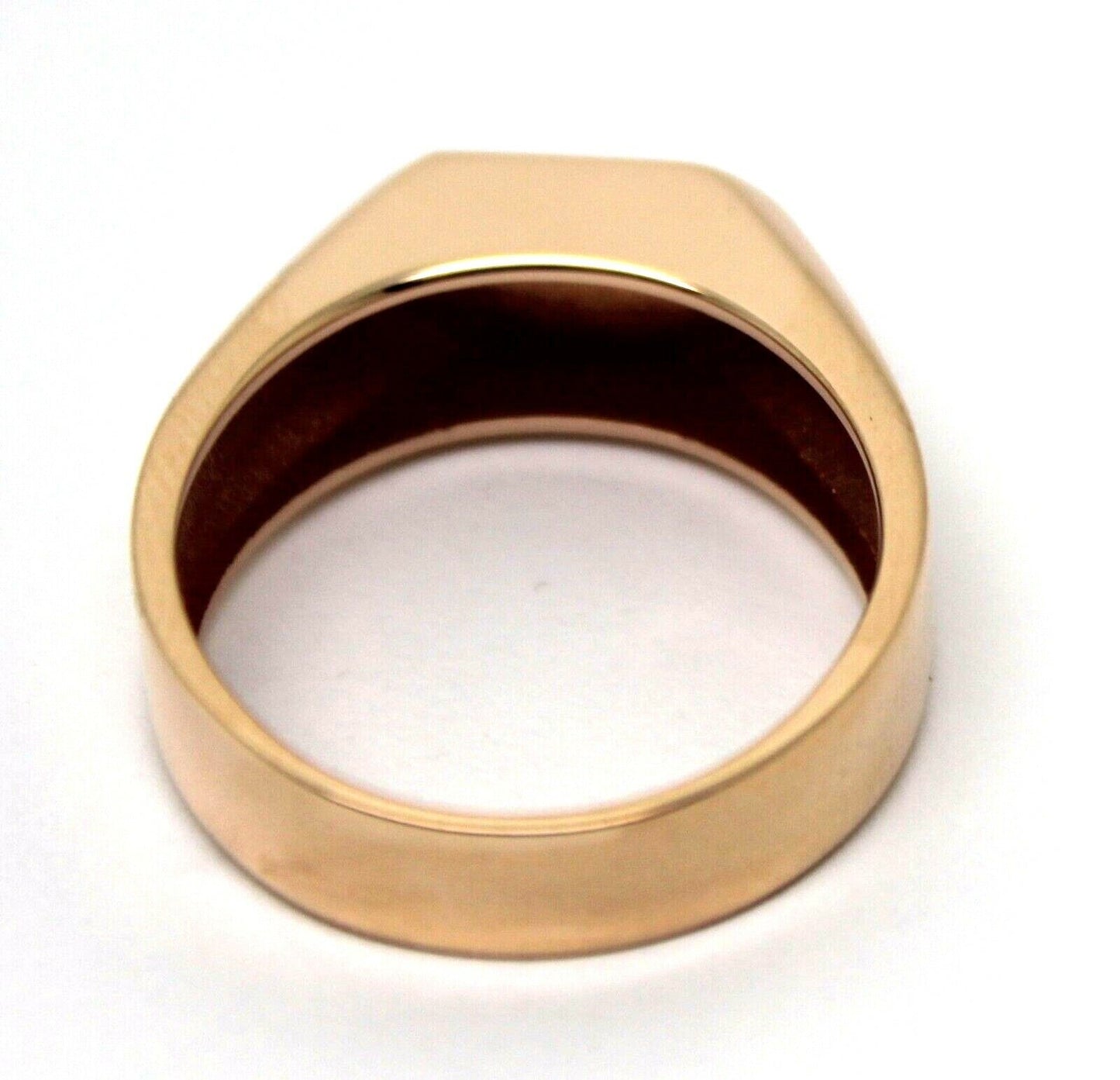 Size O / 7 - Genuine 9ct Rose Gold Signet Ring Egyptian Hieroglyphic symbols-Success,Happiness,Health - Free post