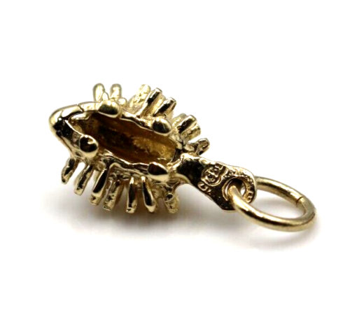 Kaedesigns, Genuine 9ct 9K 375 Yellow Gold Echidna Charm or Pendant