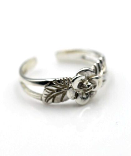 Kaedesigns Genuine Solid 9ct Yellow, Rose or White or Sterling Silver Gold Flower Toe Ring