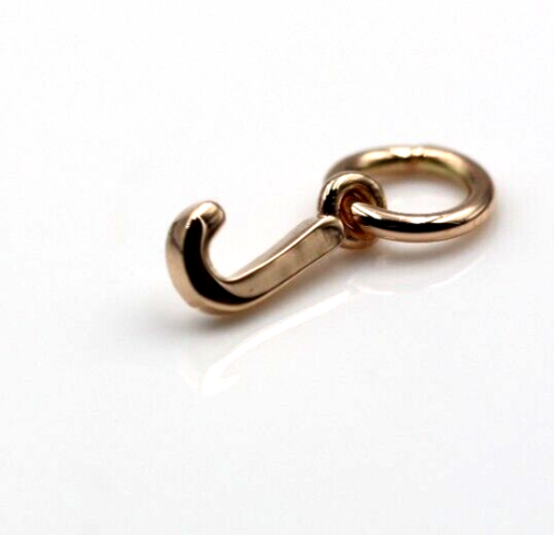 Genuine 9ct 9kt Genuine Solid Tiny Very Small Yellow, Rose or White Gold Initial Pendant Charm J