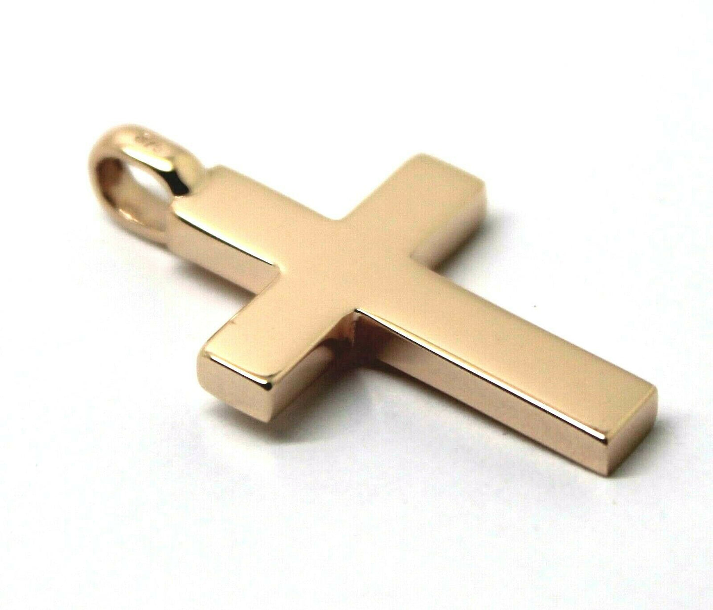 Kaedesigns New Full Solid New 9ct 375 Yellow, Rose or White Gold Plain Cross Pendant