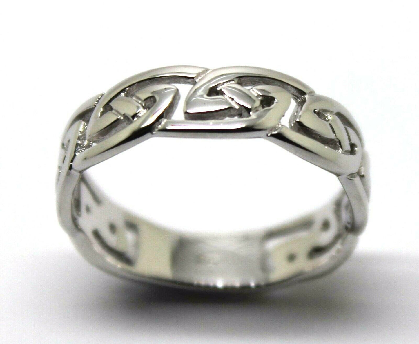 Genuine Size P 9ct Yellow, Rose or White Gold 6mm Celtic Weave Ring 274