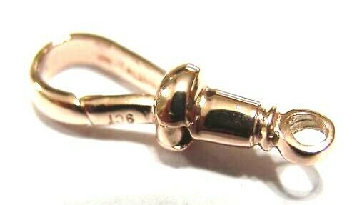 9ct Solid Yellow, Rose or White Gold 375 Albert Swivel Clasp 19mm Size