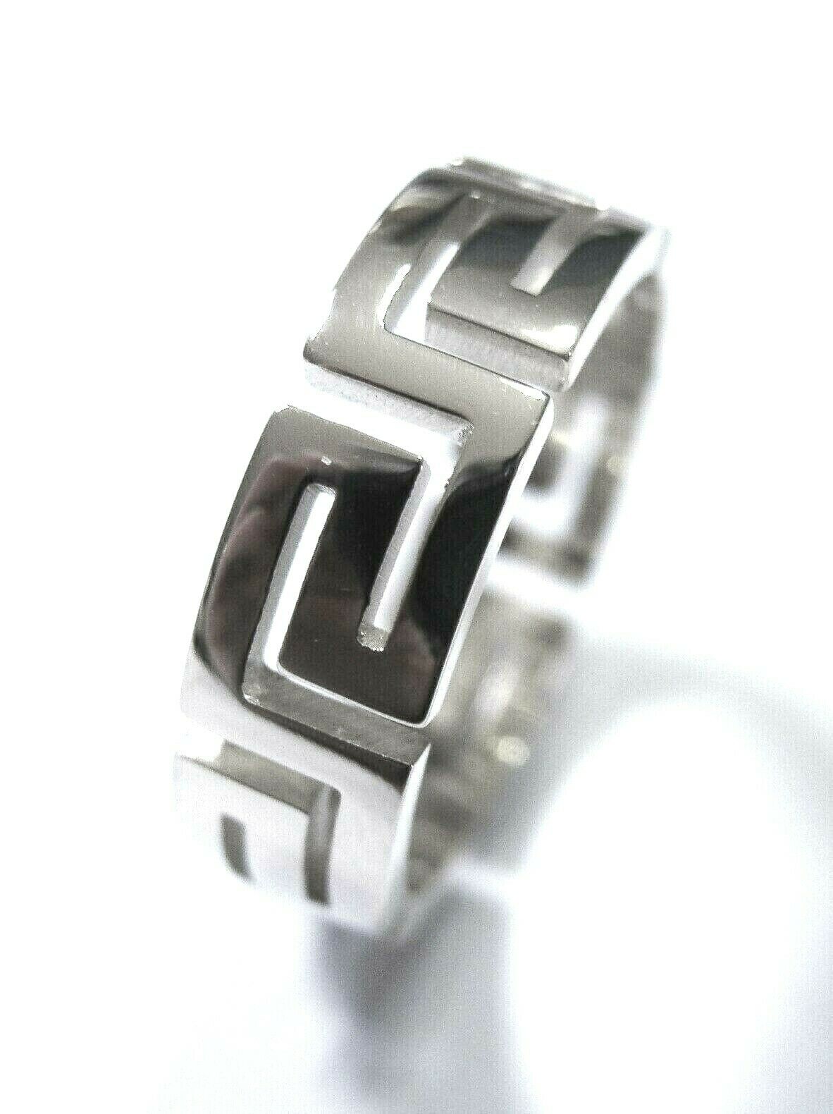 Kaedesigns New Size 8.5 Solid Sterling Silver Greek Key Ring